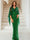 Sheath/Column V-Neck Half Sleeves Floor-Length Mother of the Bride Dresses With Sequins