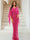 Sheath/Column V-Neck Half Sleeves Floor-Length Mother of the Bride Dresses With Sequins