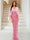 Sheath/Column V-Neck Half Sleeves Floor-Length Mother of the Bride Dresses With Sequins