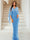 Sheath/Column V-Neck Half Sleeves Floor-Length Mother of the Bride Dresses With Sequins
