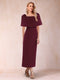 Sheath/Column Off-the-Shoulder Ankle-Length Mother of the Bride Dresses With Rhinestone