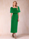 Sheath/Column Off-the-Shoulder Ankle-Length Mother of the Bride Dresses With Rhinestone
