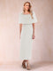 Sheath/Column Off-the-Shoulder Ankle-Length Mother of the Bride Dresses With Rhinestone