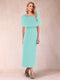 Sheath/Column Off-the-Shoulder Ankle-Length Mother of the Bride Dresses With Rhinestone