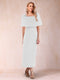 Sheath/Column Off-the-Shoulder Ankle-Length Mother of the Bride Dresses With Rhinestone