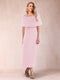 Sheath/Column Off-the-Shoulder Ankle-Length Mother of the Bride Dresses With Rhinestone