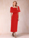 Sheath/Column Off-the-Shoulder Ankle-Length Mother of the Bride Dresses With Rhinestone