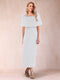 Sheath/Column Off-the-Shoulder Ankle-Length Mother of the Bride Dresses With Rhinestone