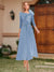A-Line/Princess Off-the-Shoulder Ankle-Length Mother of the Bride Dresses With Bow(s) & Appliques