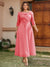 A-Line/Princess Off-the-Shoulder Ankle-Length Plus Size Mother of the Bride Dresses With Bow(s) & Appliques