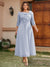 A-Line/Princess Off-the-Shoulder Ankle-Length Plus Size Mother of the Bride Dresses With Bow(s) & Appliques