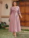 A-Line/Princess Off-the-Shoulder Ankle-Length Plus Size Mother of the Bride Dresses With Bow(s) & Appliques