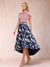 A-Line/Princess Scoop Short Sleeves Asymmetrical Mother of the Bride Dresses With Printed Flower