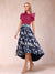 A-Line/Princess Scoop Short Sleeves Asymmetrical Mother of the Bride Dresses With Printed Flower