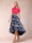 A-Line/Princess Scoop Short Sleeves Asymmetrical Mother of the Bride Dresses With Printed Flower