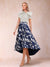 A-Line/Princess Scoop Short Sleeves Asymmetrical Mother of the Bride Dresses With Printed Flower