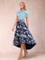 A-Line/Princess Scoop Short Sleeves Asymmetrical Mother of the Bride Dresses With Printed Flower
