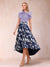A-Line/Princess Scoop Short Sleeves Asymmetrical Mother of the Bride Dresses With Printed Flower
