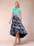 A-Line/Princess Scoop Short Sleeves Asymmetrical Mother of the Bride Dresses With Printed Flower
