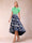 A-Line/Princess Scoop Short Sleeves Asymmetrical Mother of the Bride Dresses With Printed Flower