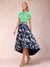 A-Line/Princess Scoop Short Sleeves Asymmetrical Mother of the Bride Dresses With Printed Flower