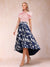 A-Line/Princess Scoop Short Sleeves Asymmetrical Mother of the Bride Dresses With Printed Flower