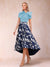 A-Line/Princess Scoop Short Sleeves Asymmetrical Mother of the Bride Dresses With Printed Flower