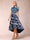 A-Line/Princess Scoop Short Sleeves Asymmetrical Mother of the Bride Dresses With Printed Flower