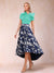 A-Line/Princess Scoop Short Sleeves Asymmetrical Mother of the Bride Dresses With Printed Flower