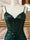 Sparkly Trumpet/Mermaid Spaghetti Straps Long Evening Dresses with Side Slit
