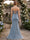 Trumpet/Mermaid Sweetheart Pleated Tulle Long Evening Dresses with Side Slit & Appliques