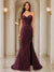 Trumpet/Mermaid Sweetheart Pleated Tulle Long Evening Dresses with Side Slit & Appliques