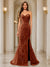 Trumpet/Mermaid Sweetheart Pleated Tulle Long Evening Dresses with Side Slit & Appliques
