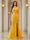 Trumpet/Mermaid Sweetheart Pleated Tulle Long Evening Dresses with Side Slit & Appliques