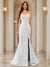 Trumpet/Mermaid Sweetheart Pleated Tulle Long Evening Dresses with Side Slit & Appliques