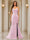 Trumpet/Mermaid Sweetheart Pleated Tulle Long Evening Dresses with Side Slit & Appliques