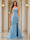 Trumpet/Mermaid Sweetheart Pleated Tulle Long Evening Dresses with Side Slit & Appliques
