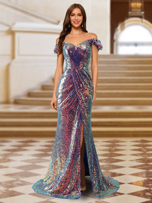 trumpet mermaid evening dresses Trumpet/Mermaid Prom Dresses Deep V Neck Beading Gold Long Prom Dress/ SELINADRESS