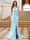 Sparkly Trumpet/Mermaid Off-the-Shoulder Long Evening Dresses with Split Side