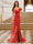 Sparkly Trumpet/Mermaid Off-the-Shoulder Long Evening Dresses with Split Side