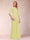 A-Line/Princess Scoop 3/4 Sleeves Chiffon Mother of the Bride Dresses with Ruffles & Appliques