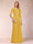 A-Line/Princess Scoop 3/4 Sleeves Chiffon Mother of the Bride Dresses with Ruffles & Appliques