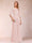 A-Line/Princess Scoop 3/4 Sleeves Chiffon Mother of the Bride Dresses with Ruffles & Appliques
