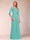 A-Line/Princess Scoop 3/4 Sleeves Chiffon Mother of the Bride Dresses with Ruffles & Appliques