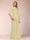 A-Line/Princess Scoop 3/4 Sleeves Chiffon Mother of the Bride Dresses with Ruffles & Appliques
