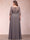 A-Line/Princess Scoop 3/4 Sleeves Plus size Mother of the Bride Dresses with Ruffles & Appliques