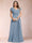 A-Line/Princess V-Neck Chiffon Ruched Plus Size Mother of the Bride Dresses with Appliques & Beading