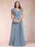 A-Line/Princess V-Neck Chiffon Ruched Plus Size Mother of the Bride Dresses with Appliques & Beading