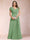 A-Line/Princess V-Neck Chiffon Ruched Plus Size Mother of the Bride Dresses with Appliques & Beading