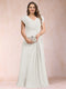 A-Line/Princess V-Neck Chiffon Ruched Plus Size Mother of the Bride Dresses with Appliques & Beading